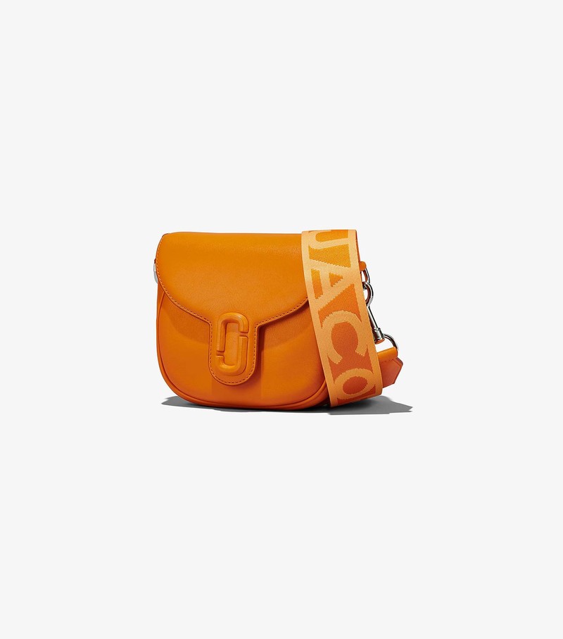 Marc Jacobs Women's Snapshot Croc Embossed Bag - Orange